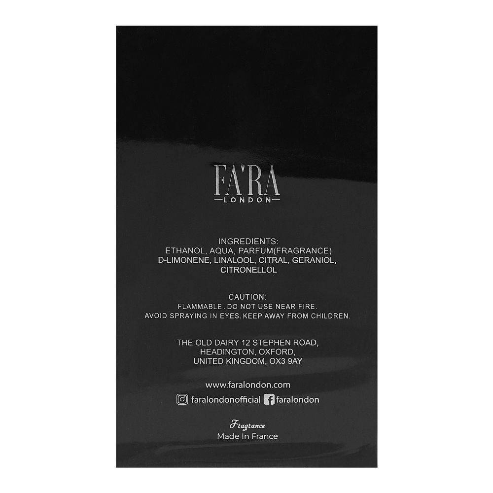 Fa'ra Nuit, Eau de Parfum, 100ml | France | Fragrance For Men
