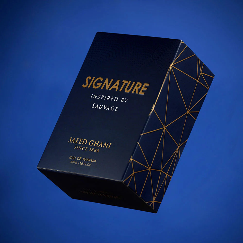 Saeed Ghani Signature Perfume Inspired By Sauvage, Eau de Parfum, 50ml | Nationwide | Fragrance For Men