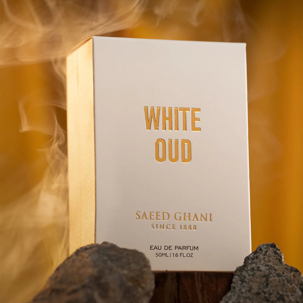 Saeed Ghani White Oud Perfume, Eau de Parfum, 50ml | Nationwide | Fragrance For Men