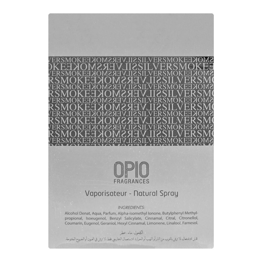 Opio Silver Smoke Eau de Parfum, 100ml | United Arab Emirates | Fragrance For Men