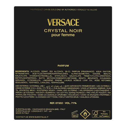 Versace Crystal Noir Parfum, 90ml | Italy | Fragrance For Women