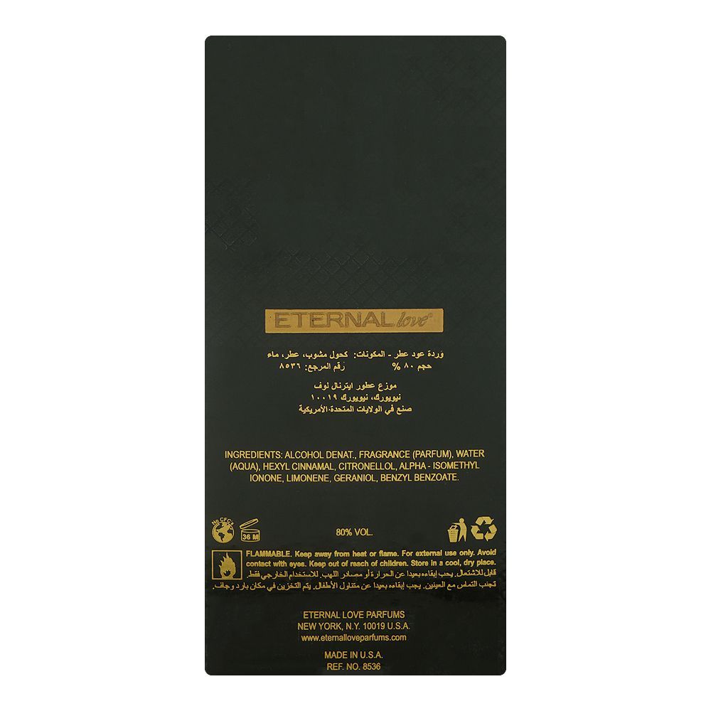 Eternal Love Oud Rose, Eau de Parfum, 100ml | United States | Fragrance For Men & Women