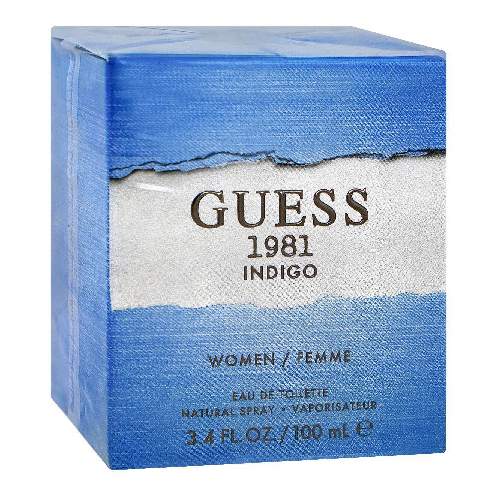 Guess 1981 Indigo Perfume, Eau de Toilette, For Women, 100ml | United States | Fragrance For Women