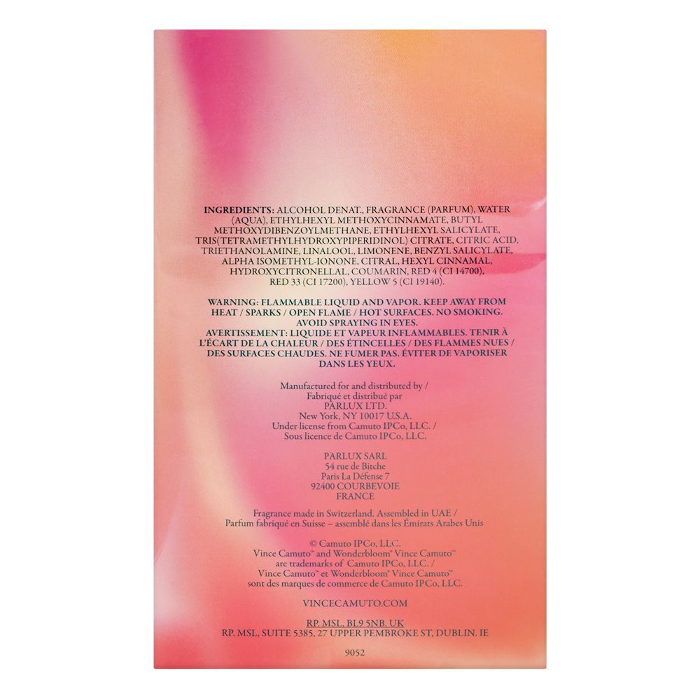 Vince Camuto Wonderbloom Perfume, Eau de Parfum, 100ml | Switzerland | Fragrance For Women