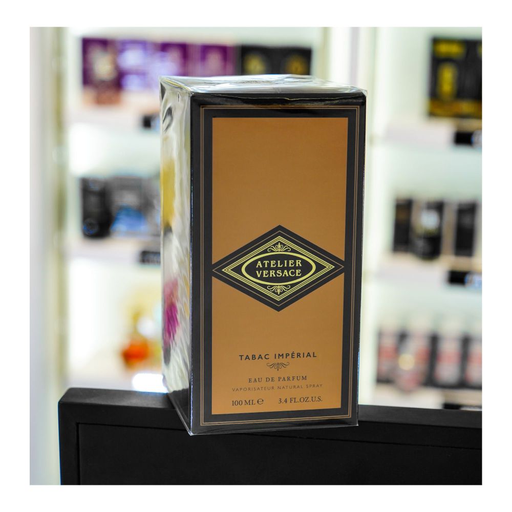 Versace Atelier Tabac Imperial Perfume, Eau de Parfum, 100ml | Italy | Fragrance For Men & Women