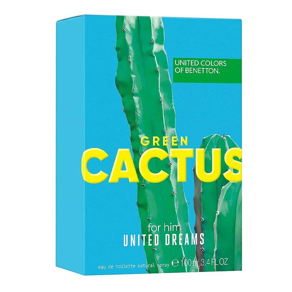 United Colors Of Benetton Green Cactus, Eau de Toilette, 100ml | Spain | Fragrance For Men