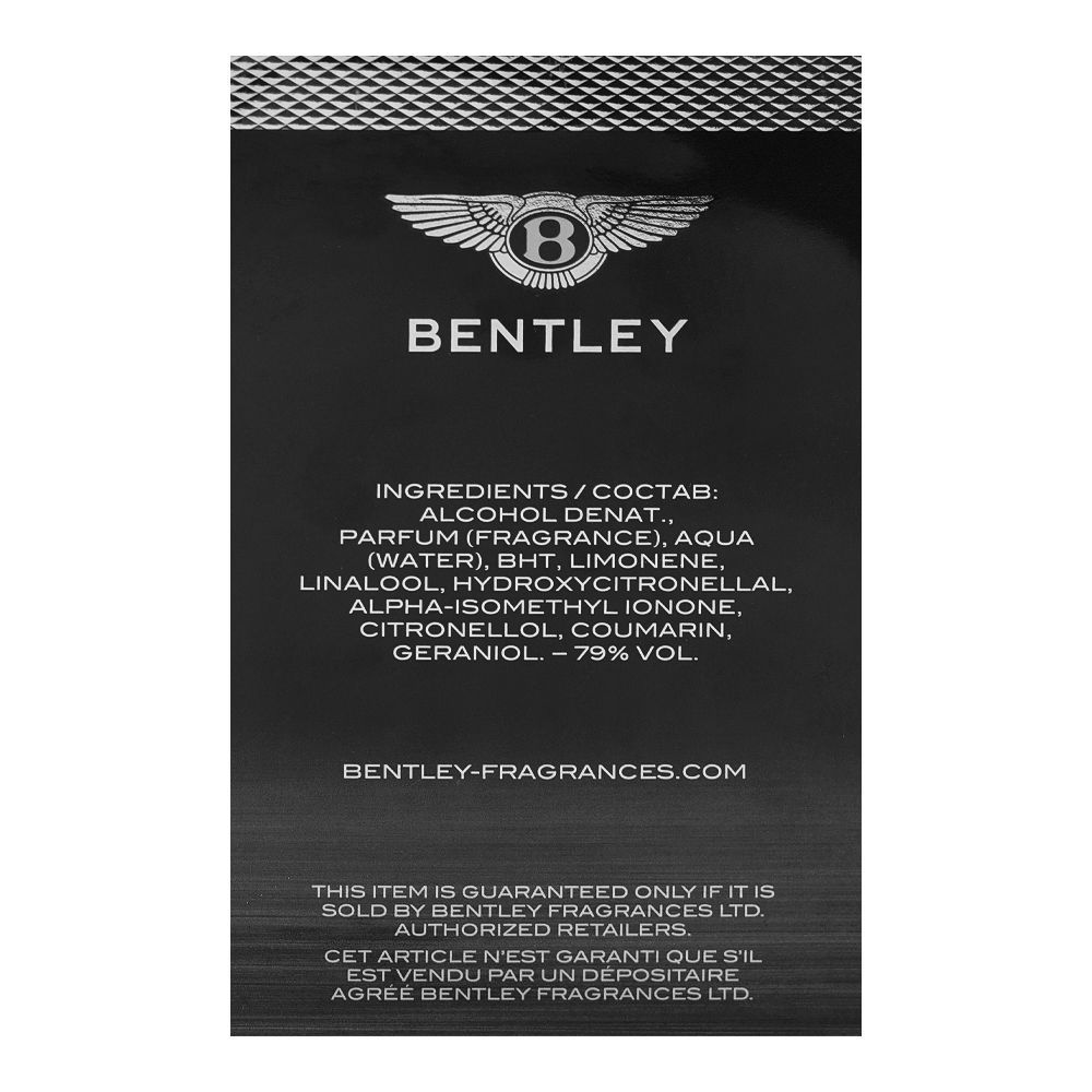 Bentley Black Edition, Eau de Parfum, 100ml | France | Fragrance For Men