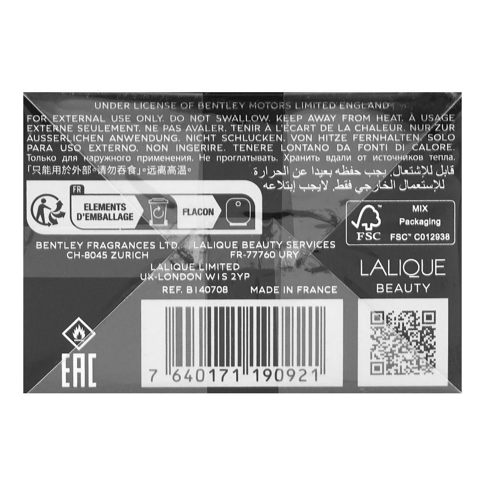 Bentley Black Edition, Eau de Parfum, 100ml | France | Fragrance For Men