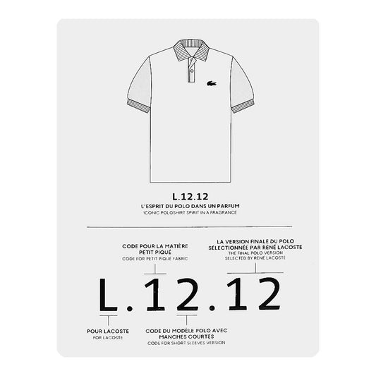 Lacoste L.12.12 Blanc Eau Intense, Eau de Toilette, 100ml | France | Fragrance For Men