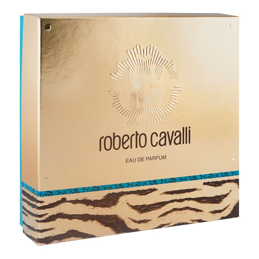 Roberto Cavalli Set Eau De Parfum For Women, 75ml + Eau De Parfum 15ml + Body Lotion 100ml, 3-Pack | Italy | Fragrance For Women