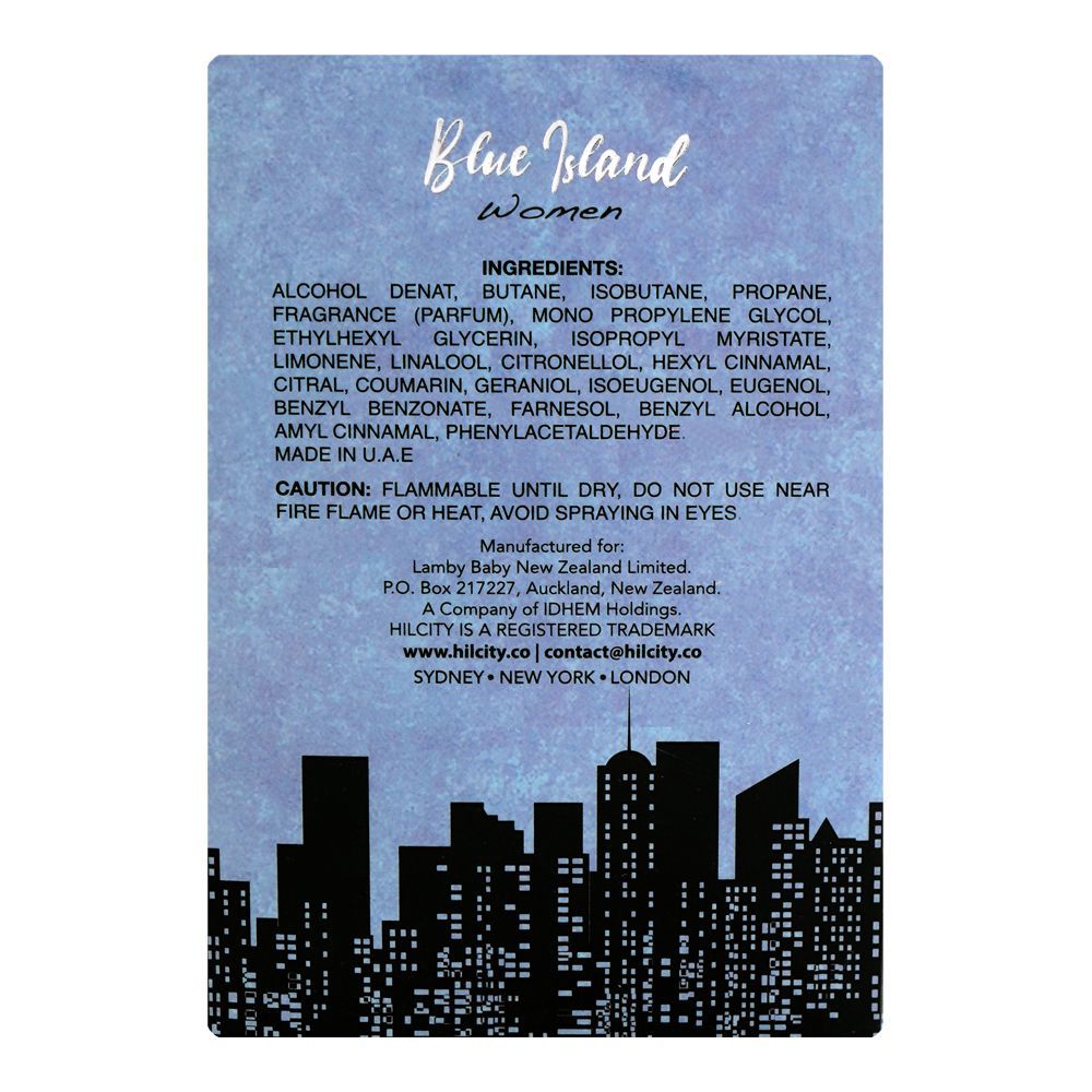 Hill City Blue Island Women, Eau De Parfum, 100ml | United Arab Emirates | Fragrance For Women