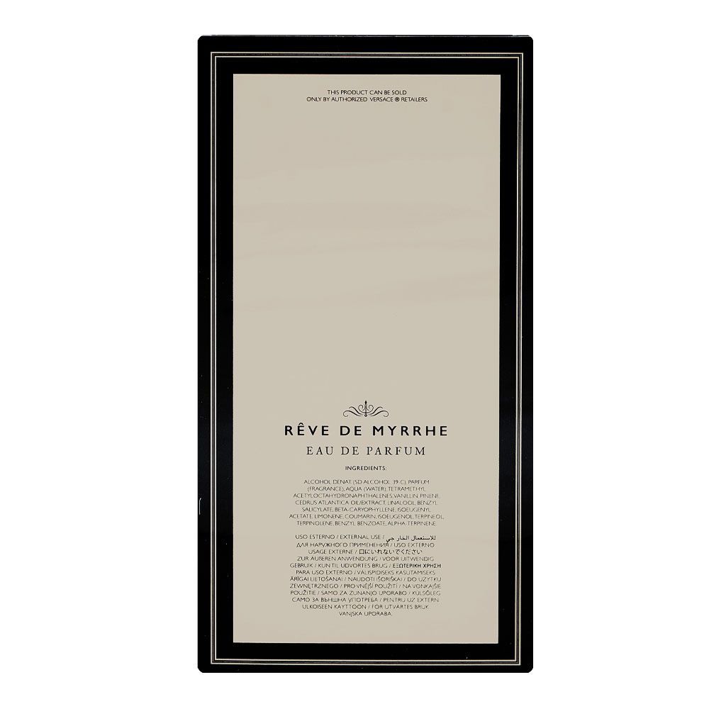 Versace Atelier Reve De Myrrhe, Eau De Parfum, 100ml | Italy | Fragrance For Men & Women