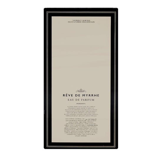 Versace Atelier Reve De Myrrhe, Eau De Parfum, 100ml | Italy | Fragrance For Men & Women