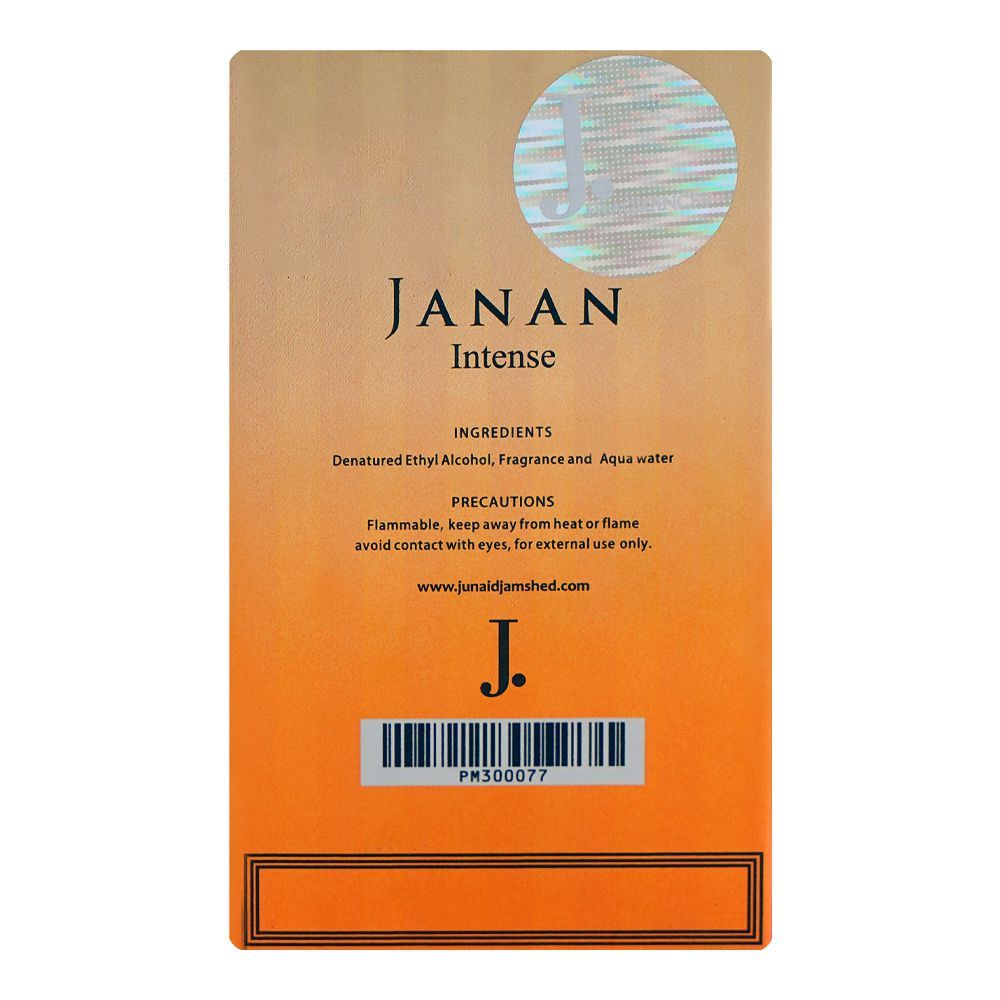 Junaid Jamshed Janan Intense, Eau De Parfum, 30ml | Nationwide | Fragrance For Men