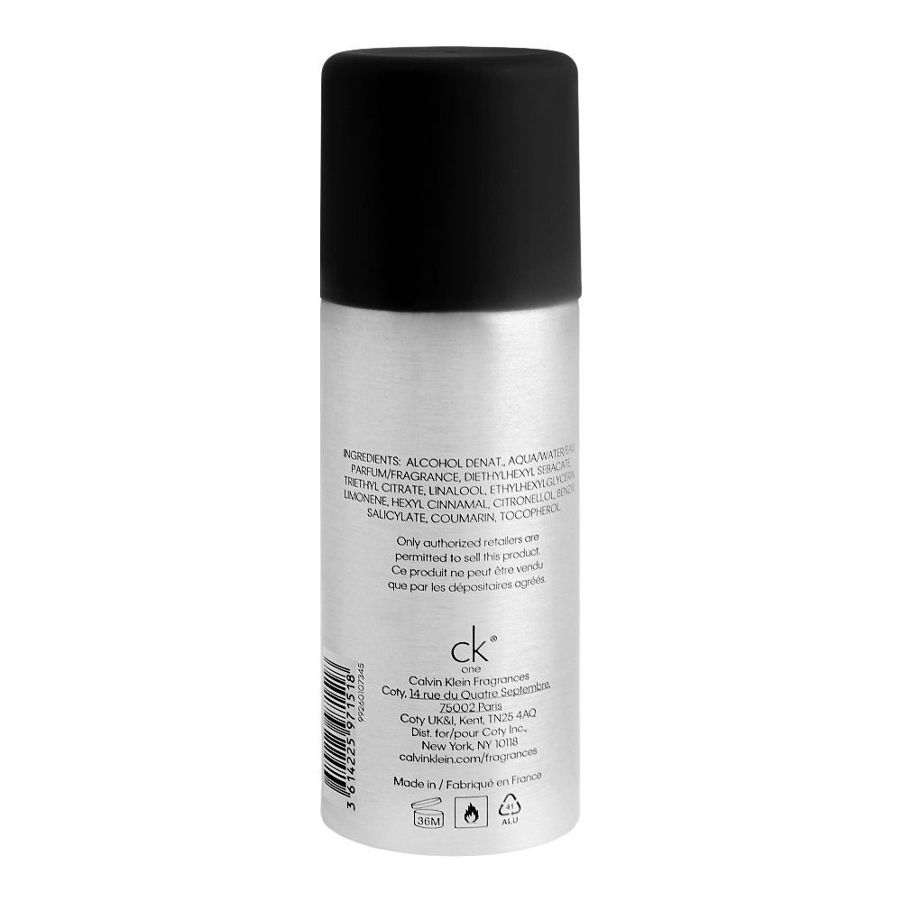 Calvin Klein Ck One Deodorant Spray, 150ml | France | Fragrance For Men & Women