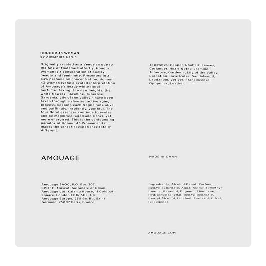 Amouage Honour 43 Woman, Eau De Parfum, 100ml | Oman | Fragrance For Women