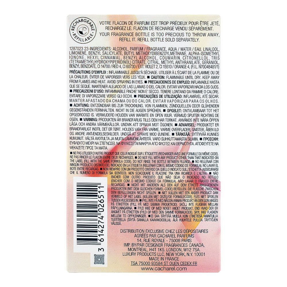 Cacharel Ella Ella, Eau De Parfum, 100ml | France | Fragrance For Women