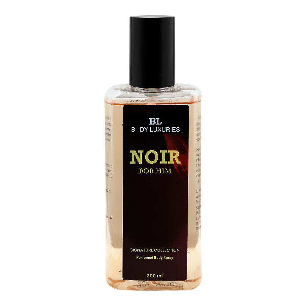 Body Luxuries Noir For Him Perfumed Body Spray, 200ml | United Kingdom | Fragrance For Men