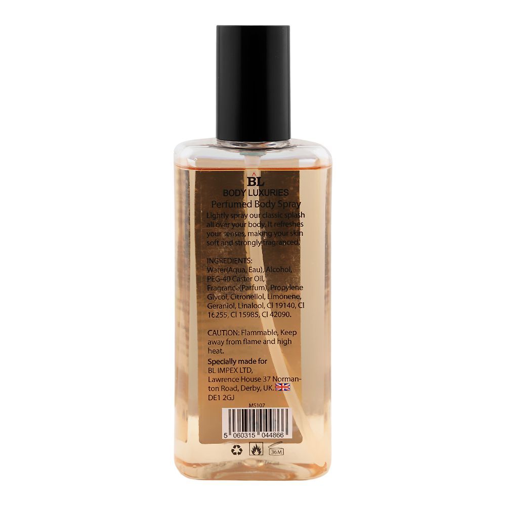 Body Luxuries Noir For Him Perfumed Body Spray, 200ml | United Kingdom | Fragrance For Men