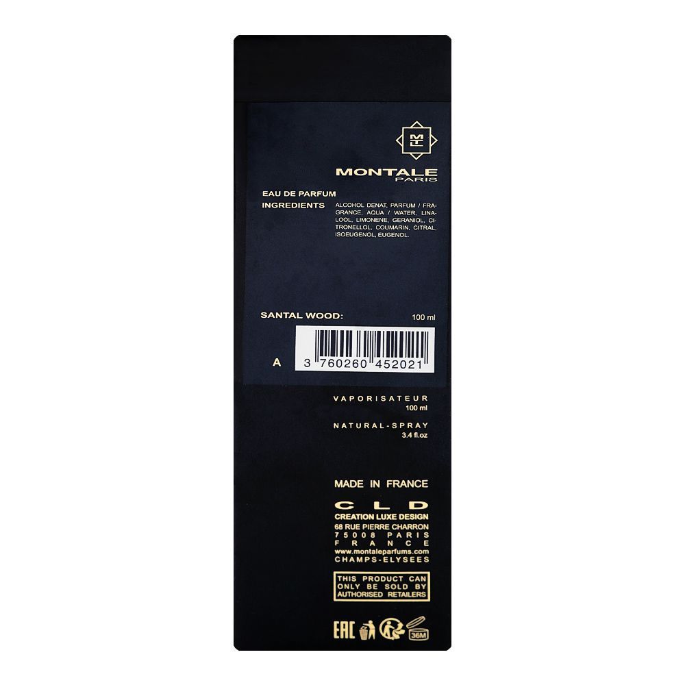 Montale Santal Wood, Eau De Parfum, 100ml | France | Fragrance For Men & Women