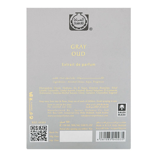 Surrati Gray Oud, Extrait De Parfum, 150ml | United Arab Emirates | Fragrance For Men & Women