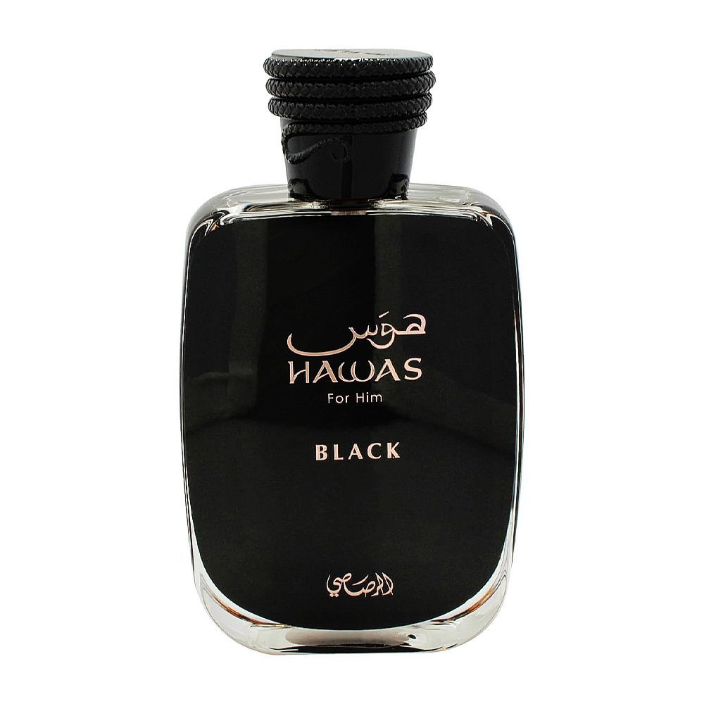 Rasasi Hawas Black For Him, Eau De Parfum, 100ml | United Arab Emirates | Fragrance For Men