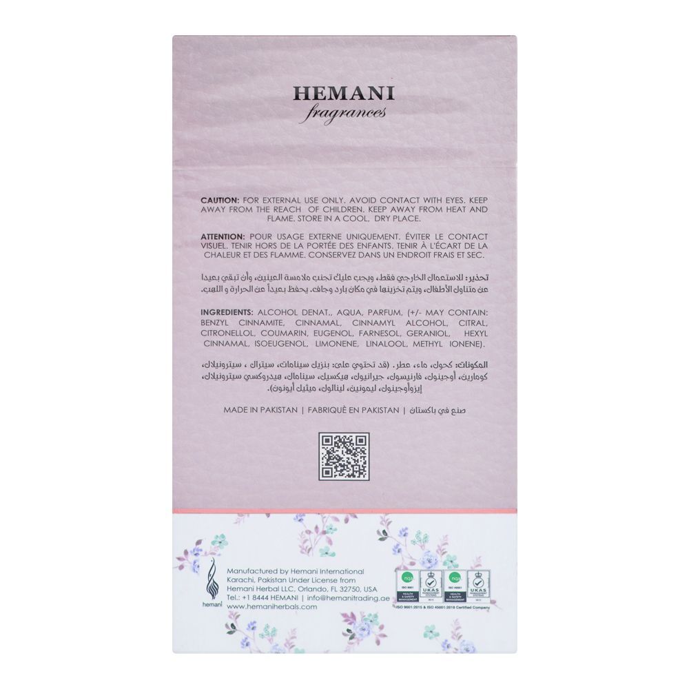 Hemani Jaf Ayesh Angelica, Eau De Parfum, 100ml | Nationwide | Fragrance For Women