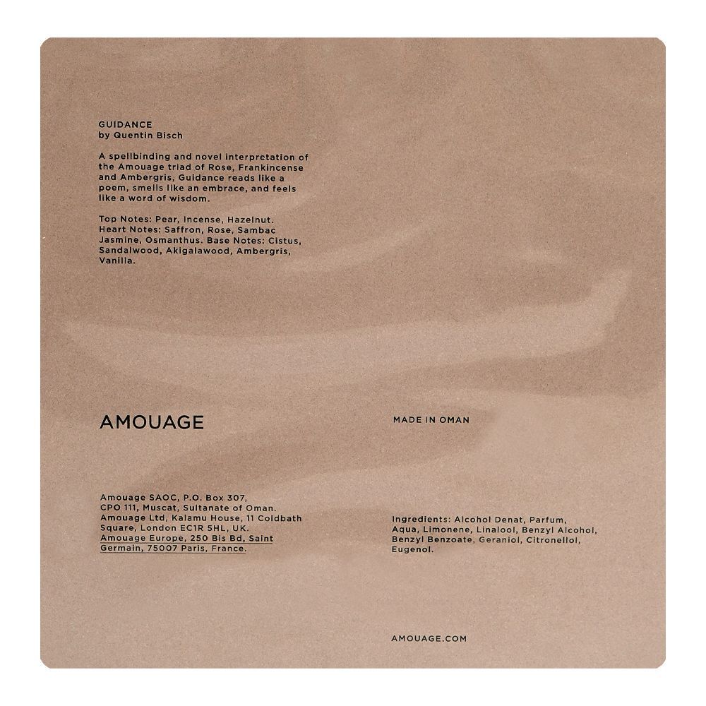 Amouage Guidance, Eau De Parfum, 100ml | Oman | Fragrance For Men & Women