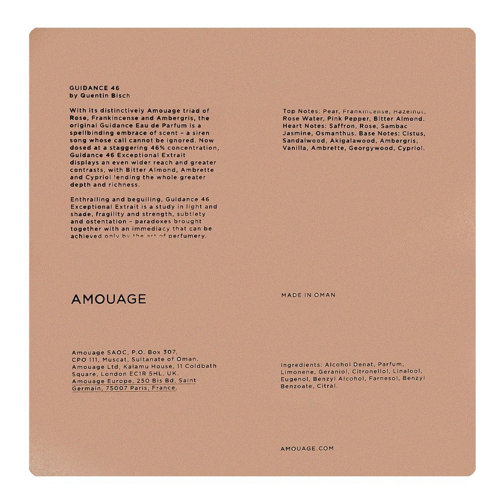 Amouage Guidance 46, Eau De Parfum, 100ml | Oman | Fragrance For Men & Women