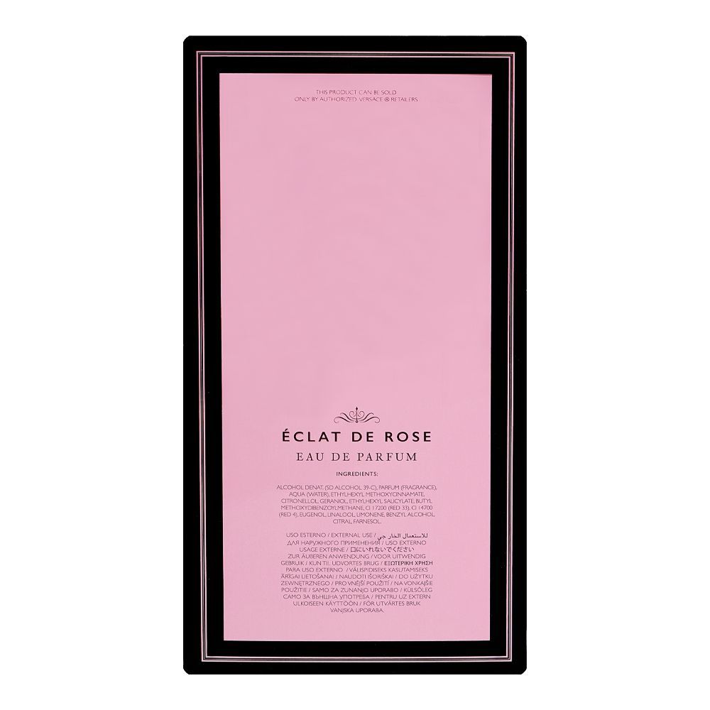 Versace Atelier Eclat De Rose, Eau De Parfum, 100ml | Italy | Fragrance For Men & Women