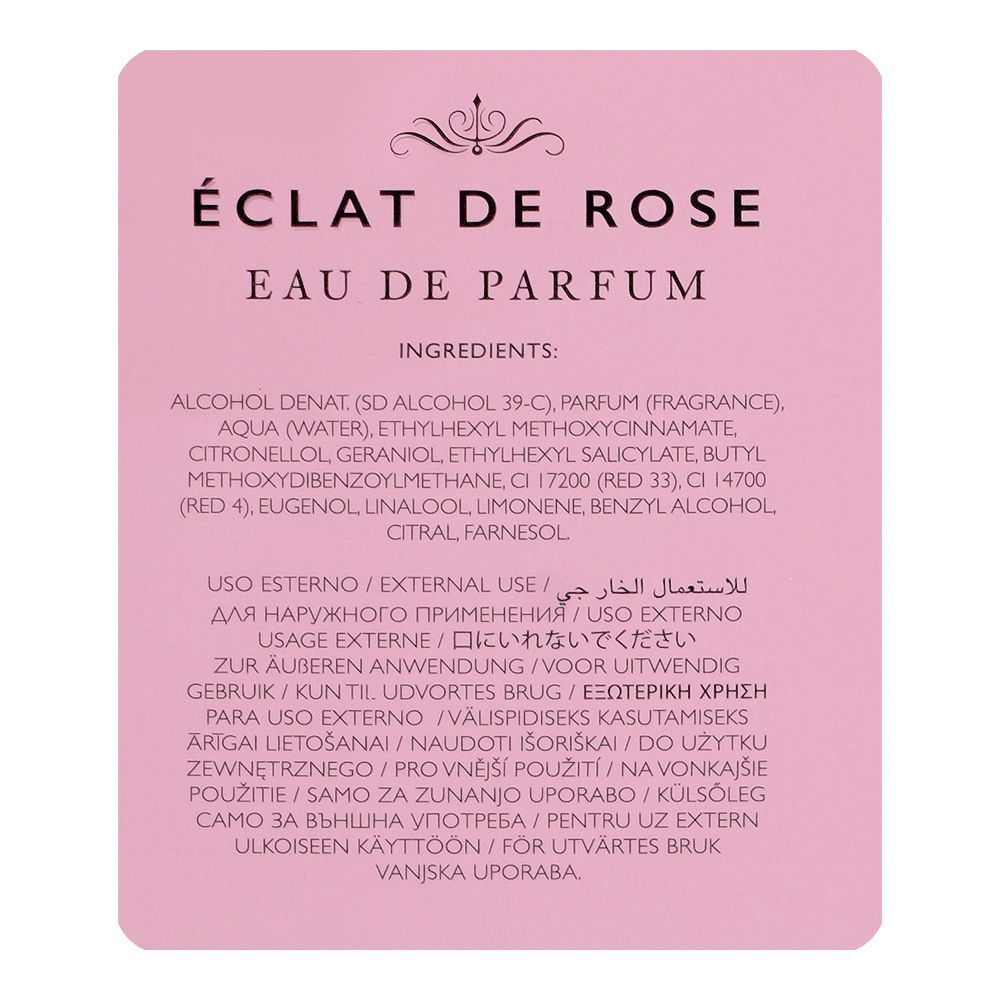 Versace Atelier Eclat De Rose, Eau De Parfum, 100ml | Italy | Fragrance For Men & Women