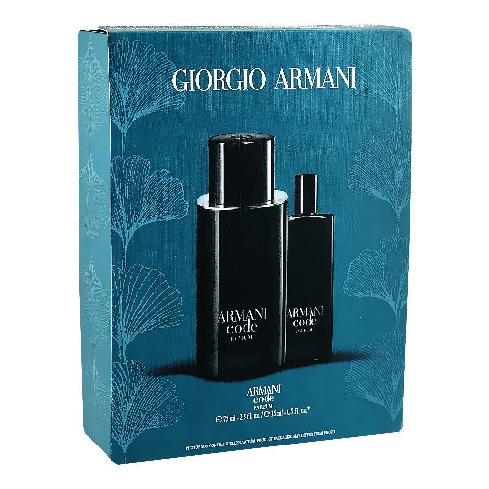 Giorgio Armani Code Parfum Set, For Men, Parfum 75ml + 15ml | France | Fragrance For Men