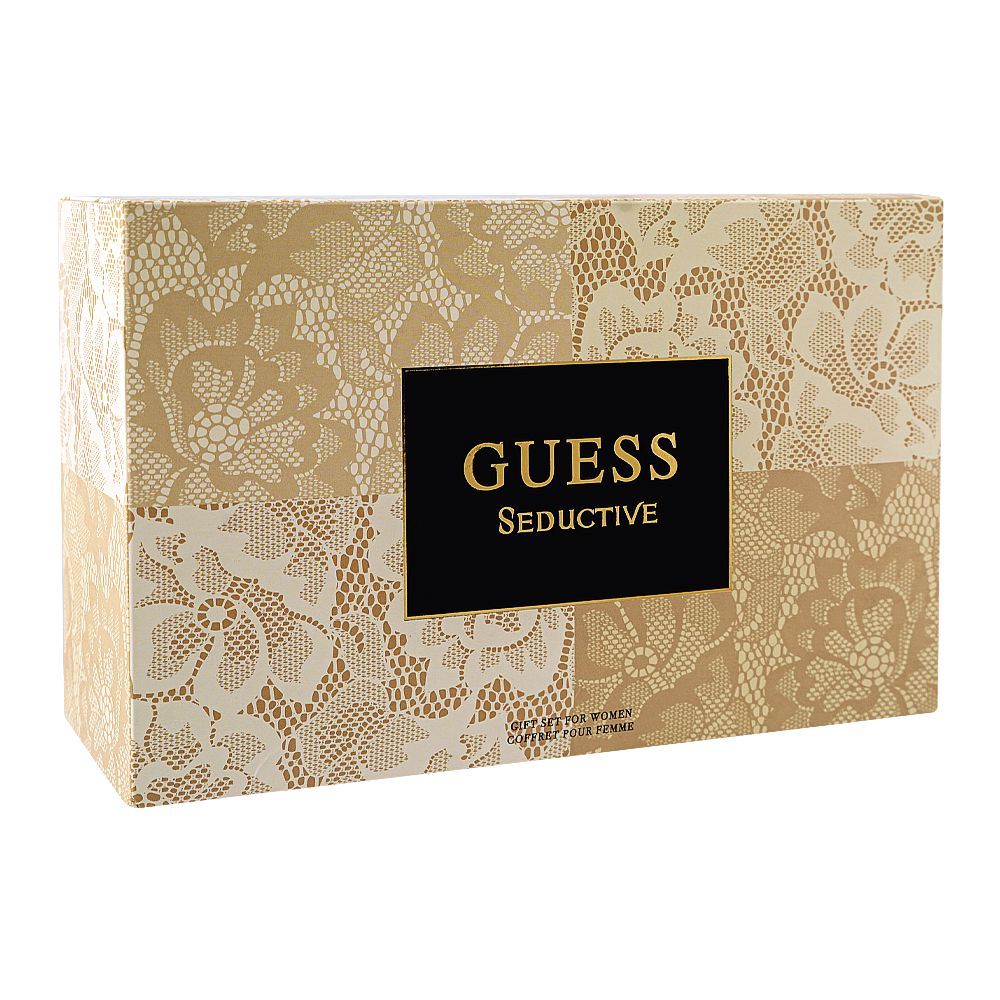 Guess Seductive Women Set, Eau De Toilette 75ml + Eau De Toilette 15ml + Body Lotion 100ml + Pouch | United States | Fragrance For Women