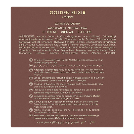 Riiffs Golden Elixer Reserve, Eau De Parfum, 100ml | United Arab Emirates | Fragrance For Women