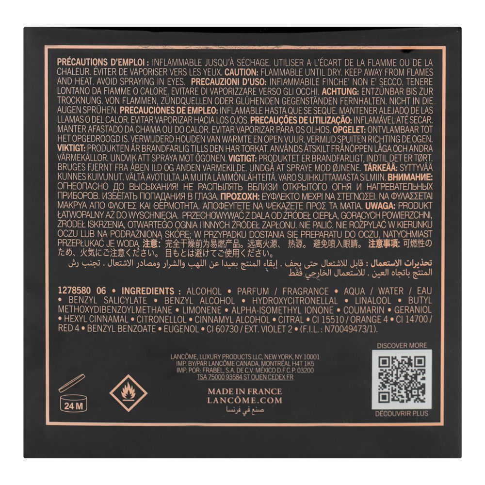Lancome La Nuit Tresor Vanille Noire, Eau De Parfum, 100ml | France | Fragrance For Women