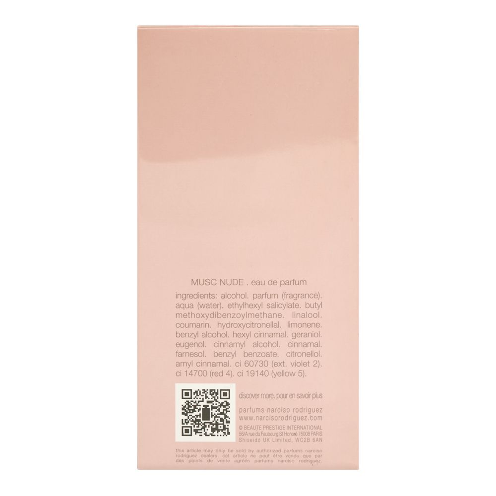 Narciso Rodriguez Musc Nude For Her, Eau De Parfum, 100ml | France | Fragrance For Women