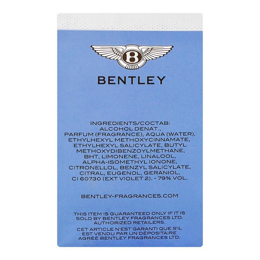 Bentley Silver Lake For Men, Eau De Parfum, 100ml | France | Fragrance For Men