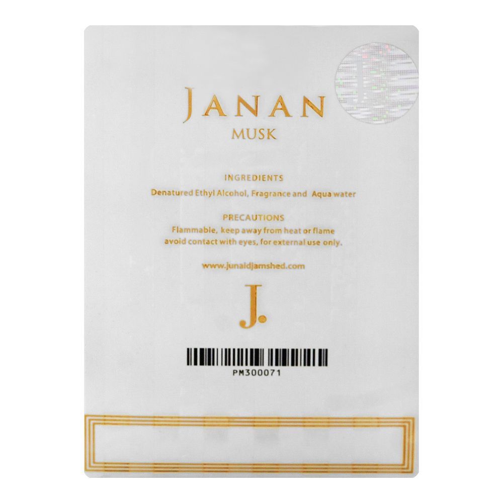 Junaid Jamshed J. Janan Musk, Eau De Parfum, 100ml | Nationwide | Fragrance For Men & Women