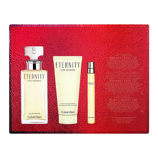 Calvin Klein Eternity For Women Set, EDP 100ml + EDP 10ml + Body Lotion 100ml | Spain | Fragrance For Women