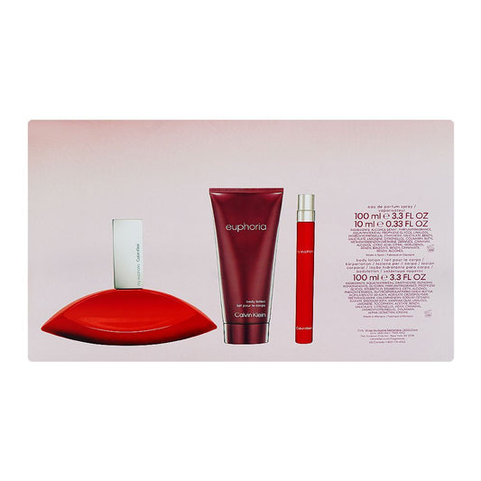 Calvin Klein My Euphoria Set For Women, Eau De Parfum 100ml+ Eau De Parfum 10ml + Body Lotion 100ml | Spain | Fragrance For Women