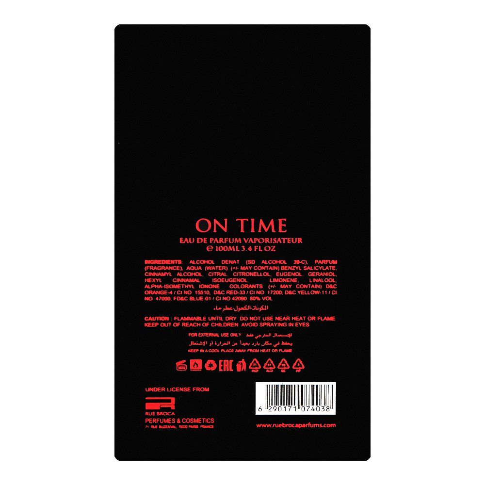Rue Broca On Time Red, Eau De Parfum, 100ml | United Arab Emirates | Fragrance For Women