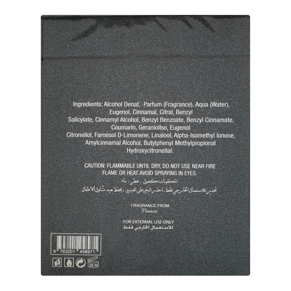 Seigneur Le Parfum Black, Eau De Parfum, 100ml | France | Fragrance For Men & Women