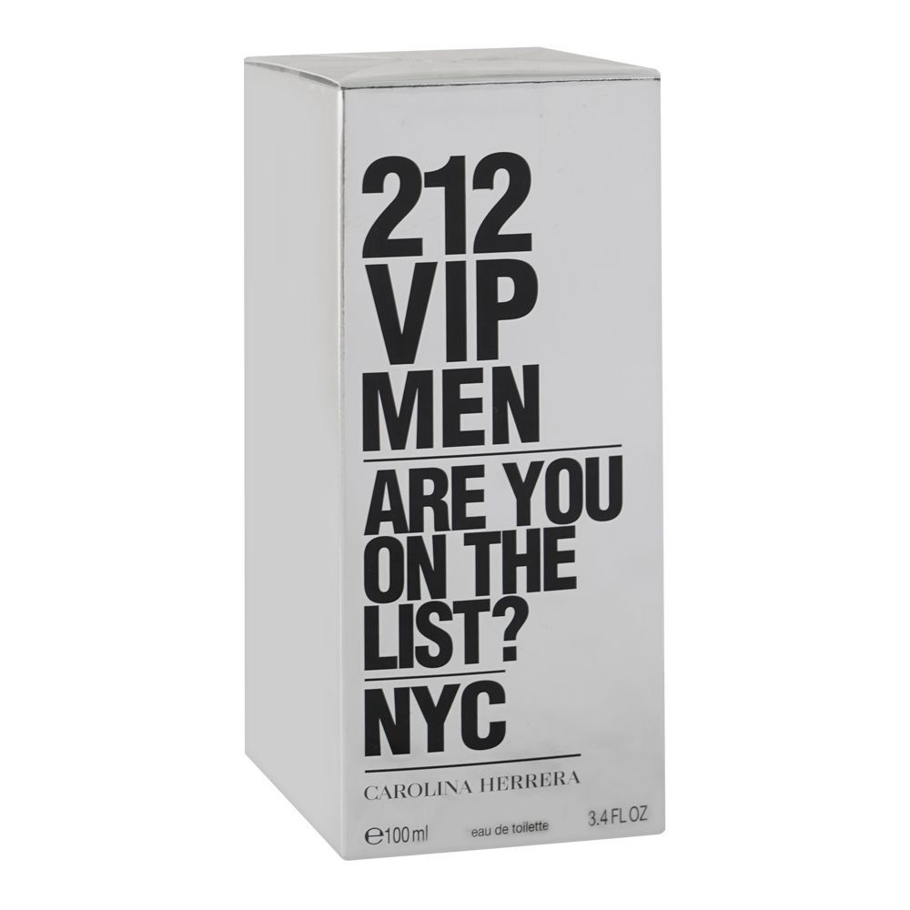 Carolina Herrera 212 Vip Men Are You On The List? NYC, Eau De Toilette, 100ml | Spain | Fragrance For Men