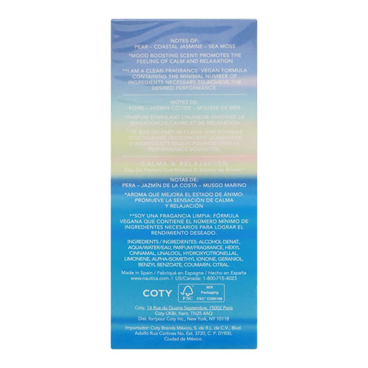 Nautica Jasmine Coast Calm & Relaxing Mood Boosting, Eau De Parfum, 100ml | Spain | Fragrance For Men & Women