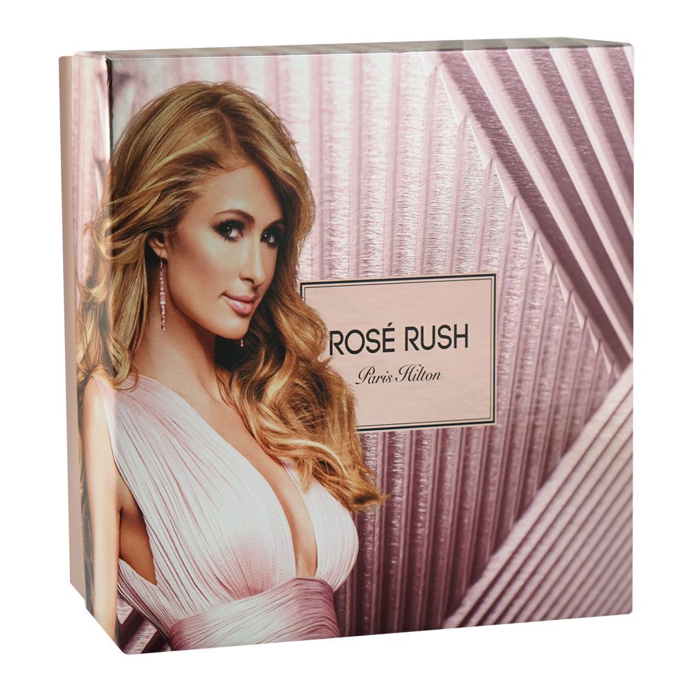 Paris Hilton Rose Rush Set, For Women, Eau De Parfum 100ml + Body Lotion 90ml + Shower Gel 90ml | United States | Fragrance For Women