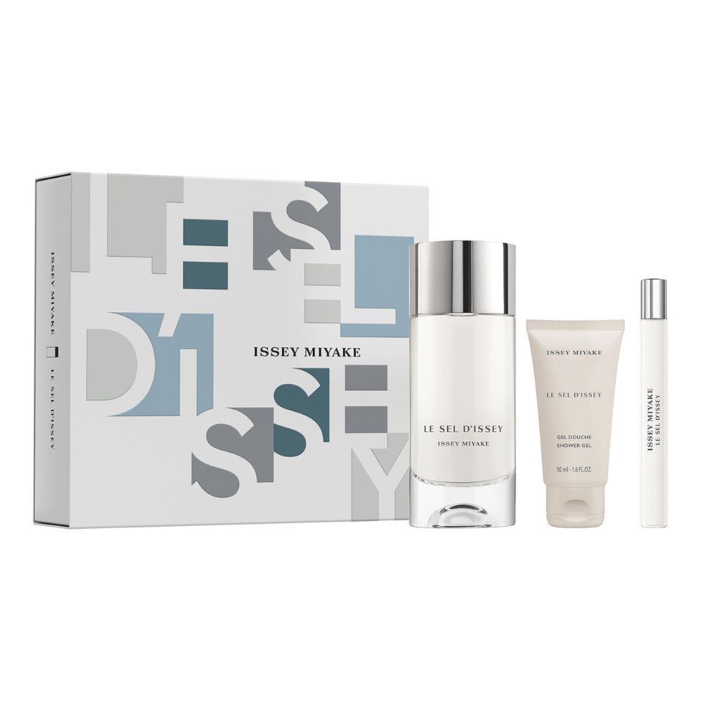 Issey Miyake Le Sel D'Issey Set, For Men, EDT 100 + EDT 10ml + Shower Gel 50ml | France | Fragrance For Men