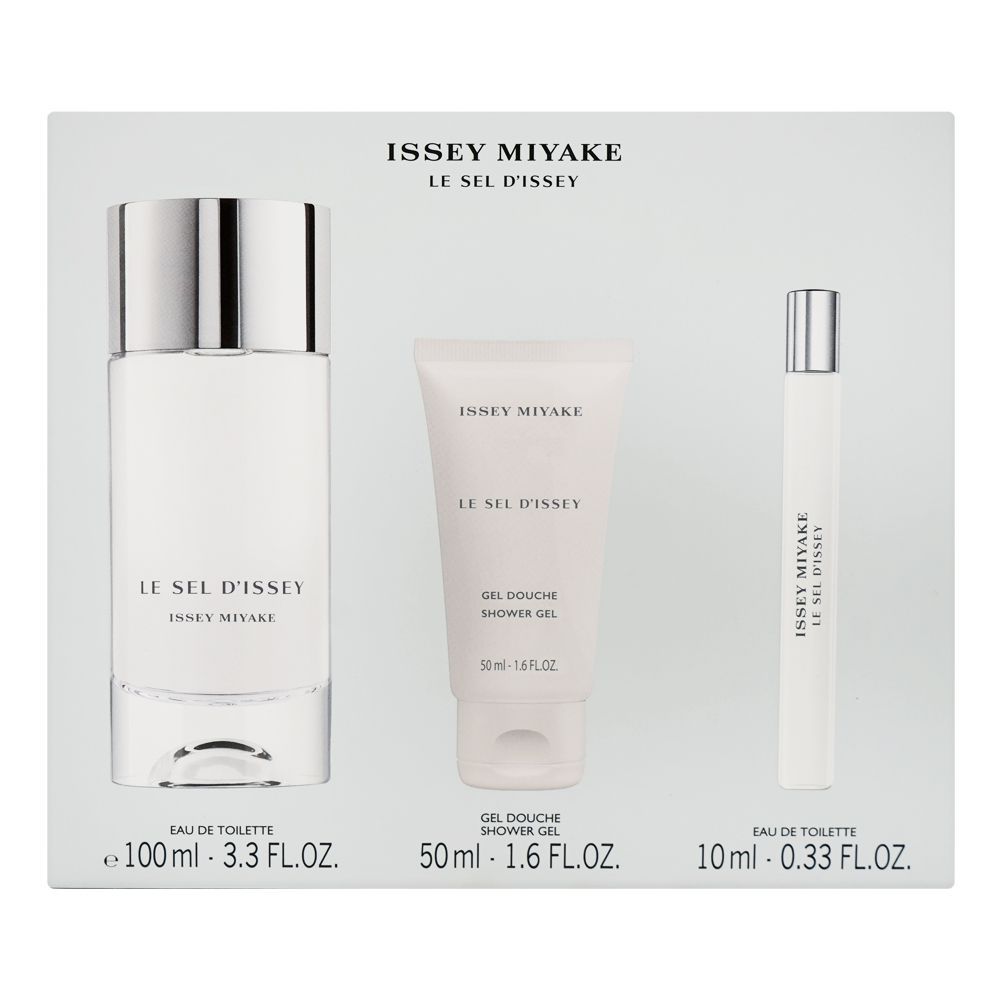 Issey Miyake Le Sel D'Issey Set, For Men, EDT 100 + EDT 10ml + Shower Gel 50ml | France | Fragrance For Men
