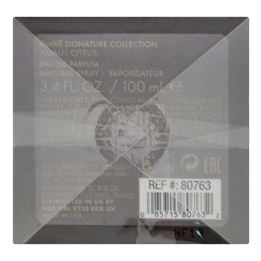 Dunhill Signature Collection Amalfi Citrus, Eau De Parfum, 100ml | United Kingdom | Fragrance For Men