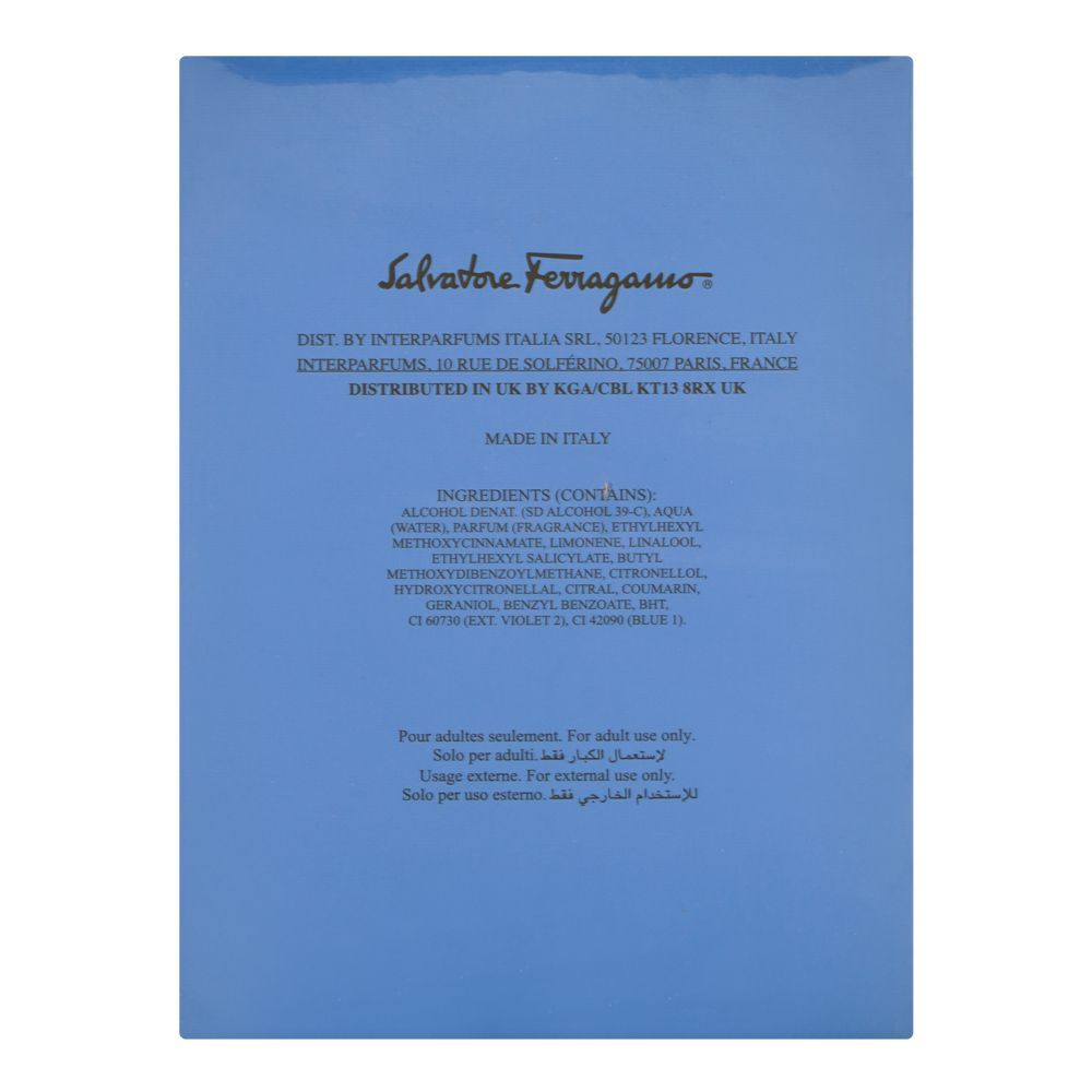 Salvatore Ferragamo Acqua Essenziale Pour Homme, Eau De Toilette, 100ml | Italy | Fragrance For Men