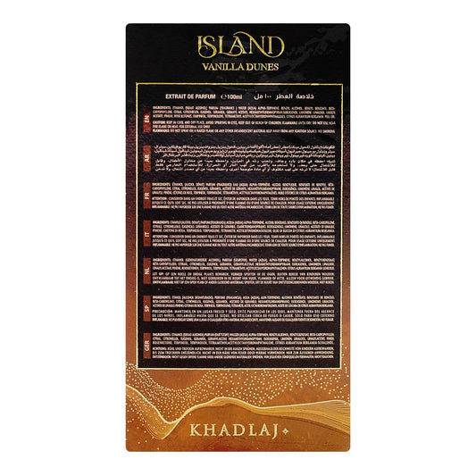 Khadlaj Island Vanilla Dunes, Eau De Parfum, 100ml | United Arab Emirates | Fragrance For Men & Women